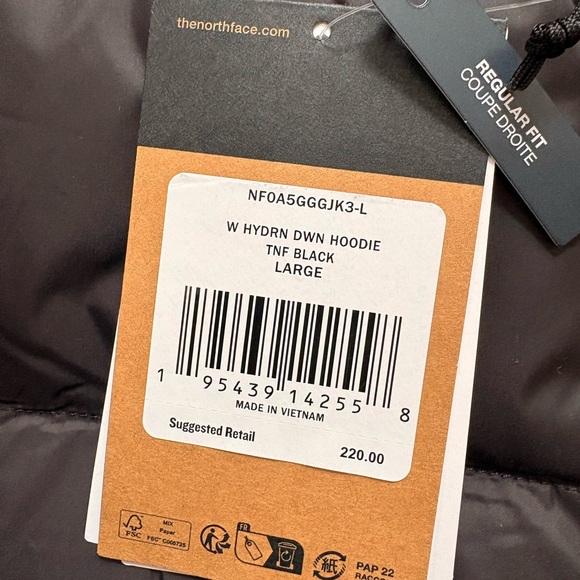 Women's Hydrenalite™ Down Hoodie Jacket in TNF Black - Picture 4 of 5